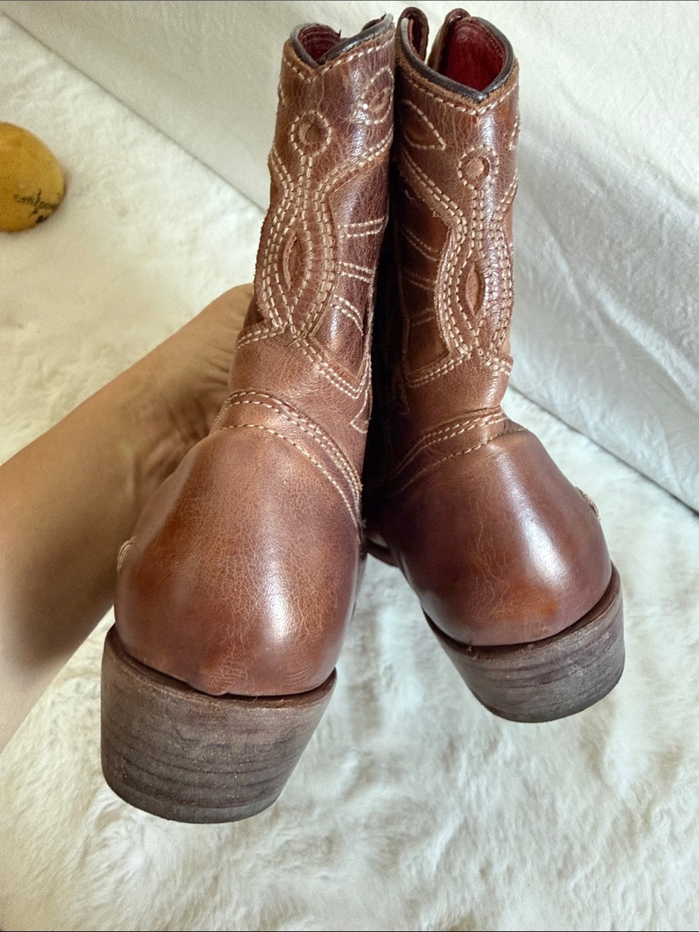 Bed Stu Cobbler Filly II Western‎ Ankle Boots Leather Pull On  Women's Sz. 8 - Picture 4 of 16
